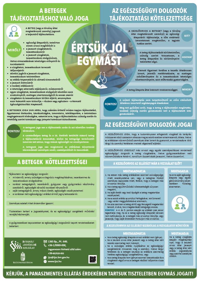 DUNAÚJVÁROSI SZENT PANTALEON KÓRHÁZ-RENDELŐINTÉZET - Betegjog
